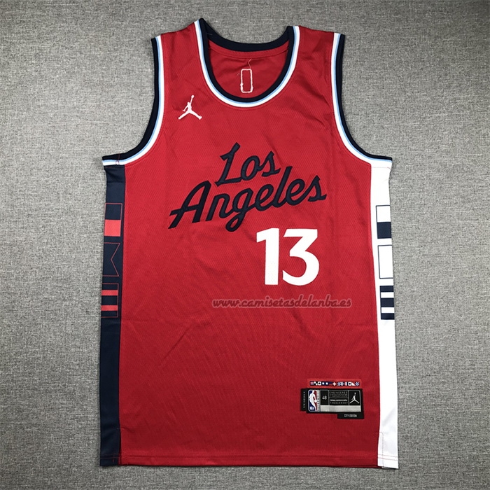 Camiseta Los Angeles Clippers Paul George NO 13 Statement 2024-25 Rojo